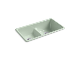 Smart Divide(R) 33" top-/undermount double-bowl kitchen sink