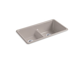 Smart Divide(R) 33" top-/undermount double-bowl kitchen sink