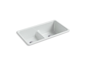 Smart Divide(R) 33" top-/undermount double-bowl kitchen sink