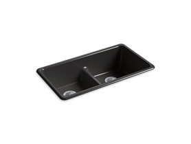 Smart Divide(R) 33" top-/undermount double-bowl kitchen sink