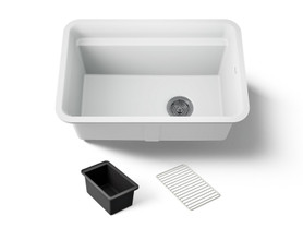 27-1/2" undermount single-bowl utility sink