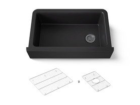 34" undermount single-bowl farmhouse kitchen sink