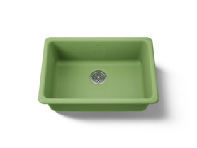 27" top-/undermount single-bowl kitchen sink