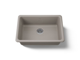 27" top-/undermount single-bowl kitchen sink