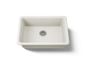 27" top-/undermount single-bowl kitchen sink