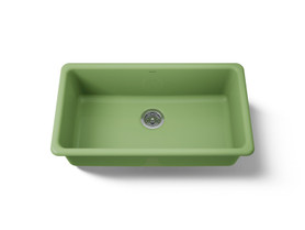 33" top-/undermount single-bowl kitchen sink