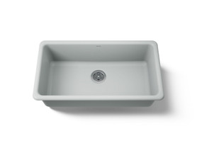 33" top-/undermount single-bowl kitchen sink