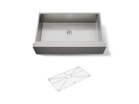 35-1/2" undermount single-bowl farmhouse kitchen sink