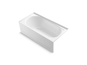 60" x 29" Vikrell(R) bath, right above-floor drain