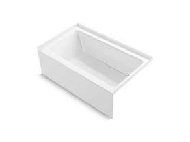 60" x 36" above-floor-drain Vikrell(R) alcove bath, right drain