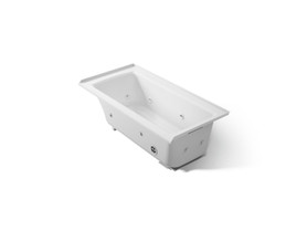 60" x 30" alcove whirlpool bath, right drain