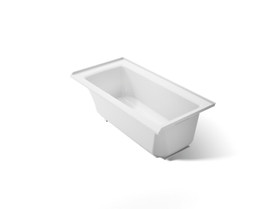 60" x 30" alcove bath with Bask(R) heated surface, right drain