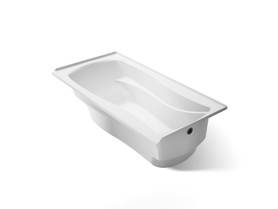 72" x 36" alcove bath, right drain