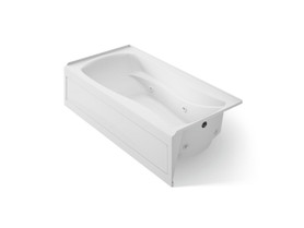 72" x 36" alcove whirlpool bath, right drain