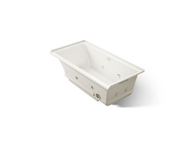 60" x 30" alcove Heated BubbleMassage(TM) air bath with whirlpool, right drain
