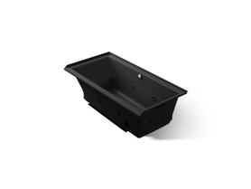 60" x 30" alcove Heated BubbleMassage(TM) air bath with whirlpool, right drain