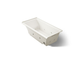 60" x 30" drop-in/alcove heated whirlpool bath, right drain