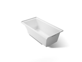 60" x 30" alcove bath with Bask(R) heated surface, right drain