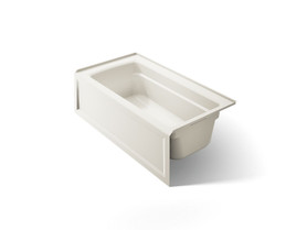 60" x 32" alcove bath, right drain