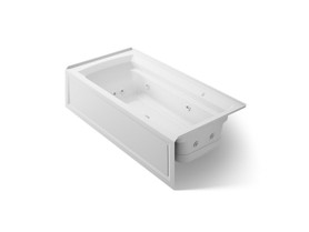 72" x 36" alcove Heated BubbleMassage(TM) air bath and whirlpool, right drain