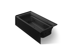 72" x 36" alcove Heated BubbleMassage(TM) air bath and whirlpool, right drain
