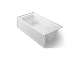 72" x 36" alcove whirlpool bath, right drain
