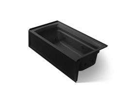 72" x 36" alcove whirlpool bath, right drain