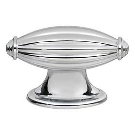 Knob Traditional 1-7/8-in in Polished Chrome
