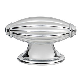 Knob Traditional 2-3/16-in in Polished Chrome