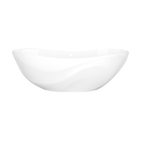 Seros(TM) 70" x 30" Freestanding Soaking Bathtub With Curved Rim