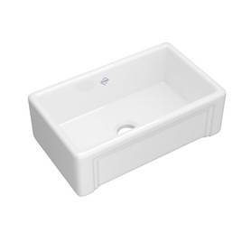 Egerton(TM) 30" Single Bowl Farmhouse Apron Front Fireclay Kitchen Sink