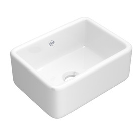 Lancaster(TM) 24" Single Bowl Farmhouse Apron Front Fireclay Kitchen Sink