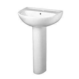 24-Inch Evolution Center Hole Only Pedestal Sink Top and Leg Combination