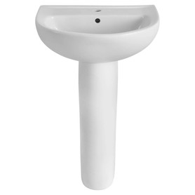 22-Inch Evolution Center Hole Only Pedestal Sink Top and Leg Combination