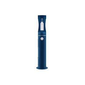 Outdoor Ezh2O Bottle Filling Station Pedestal Non-Filtered Non-Refrigerated Freeze Resistant Blue in Blue