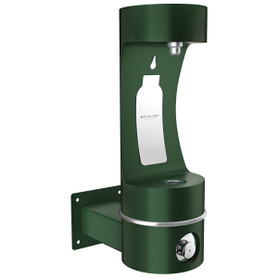 Outdoor Ezh2O Single Arm Bottle Filling Station Wall Mount Non-Filtered Non-Refrigerated Freeze Resistant Evergreen in Evergreen