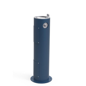 Outdoor Pedestal Fountain Non-Filtered Non-Refrigerated Freeze Resistant Blue in Blue