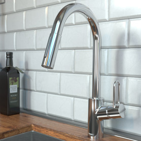 Talis Loop Talis Loop 2-Spray Higharc Kitchen Faucet, Pull-Down, 1.75 Gpm in Chrome