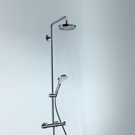 Croma Select S Showerpipe 180 2-Jet, 1.8 Gpm in Brushed Nickel
