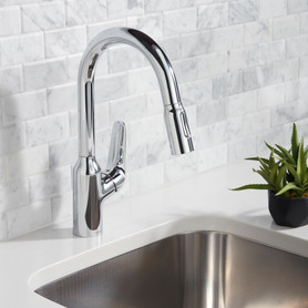Focus N Prep Kitchen Faucet, 2-Spray Pull-Down, 1.75 Gpm in Chrome
