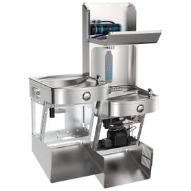 Pro Filtration Vandal-Resistant Connected Bottle Filling Station&Bilevel Ada Clr Refrig Ultra-Cap Lead+Uv Prtc Ss