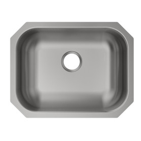 Stainless Steel Sink 23-1/2" X 18-1/4" X 5-1/2" Undermount Single Bowl 20 Gauge Pack Of 50