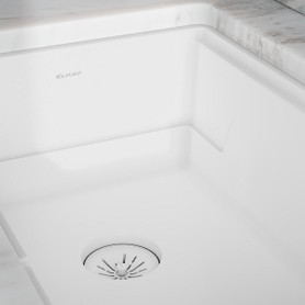 Quartz Perfect Drain 3-1/2" Removable Polymer Basket Strainer And Rubber Stopper Arctic Fox in Arctic Fox