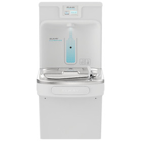 Enhanced Filtered Connected Bottle Filling Station & Single Ada Cooler Arctic White Lead Reduction Drop Down Wrapper