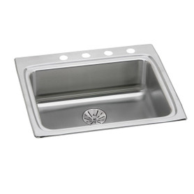 Lustertone Classic, Perfect Drain Lustertone Classic Stainless Steel 25" X 22" X 6-1/2", Single Bowl Drop-In Ada Sink With Perfect Drain(R) in Lustrous Satin