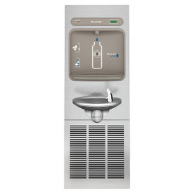 Ezh2O Bottle Filling Station With Integral Swirlflo(R) Fountain Refrigerated Filtered Refrigerated Stainless