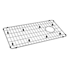 Crosstown Stainless Steel 28-1/4" X 14-1/4" X 1-1/4" Bottom Grid With Center Right Drain