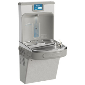 Enhanced Bottle Filler & Single Ada Cooler Refrigerated Light Gray Granite High Capacity Lead Drop Down Wrapper
