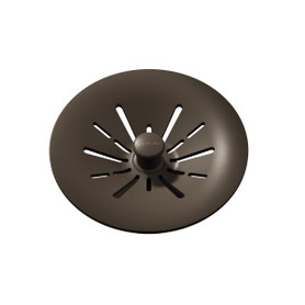 Quartz Perfect Drain 3-1/2" Removable Polymer Basket Strainer And Rubber Stopper Chestnut in Chestnut