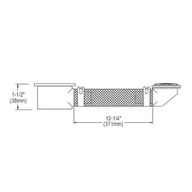 12-1/4" Flexible Overflow Assembly